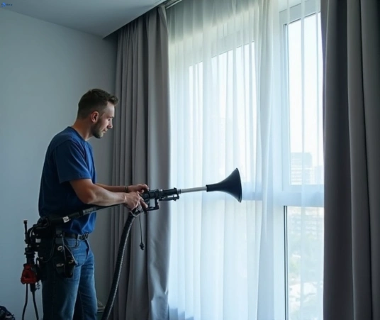 Professional commercial curtain cleaning process equipment Matty Curtain Cleaning tamborine
